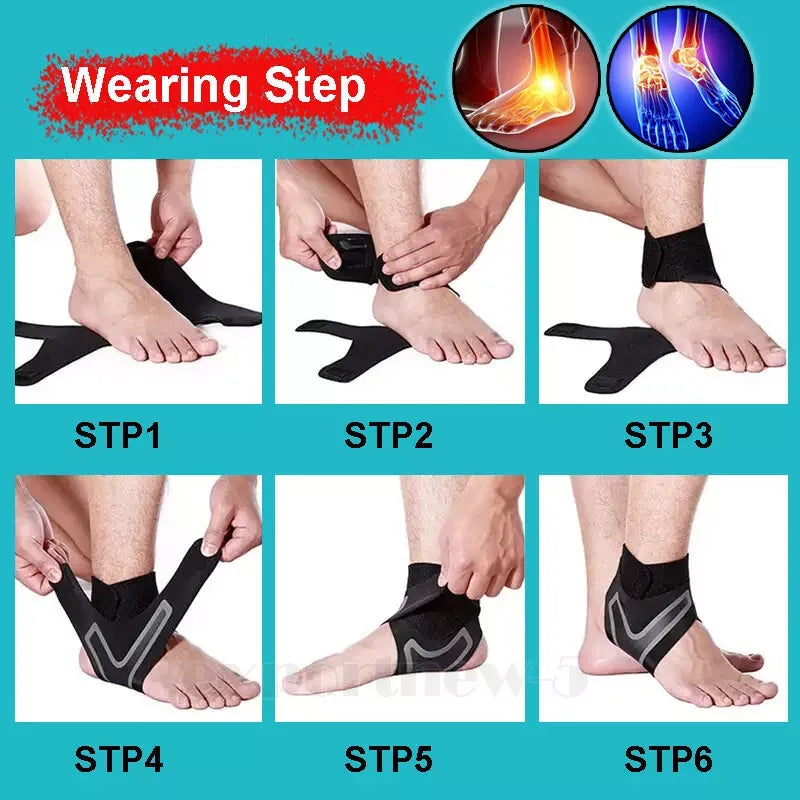 Breathable Elastic Ankle Brace (Left / Right Pair )