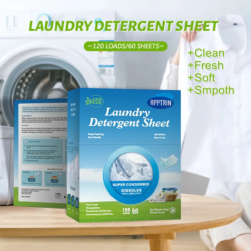 Laundry Detergent Eco Sheets