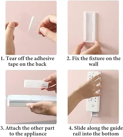 Adhesive Punch-free Socket Holder