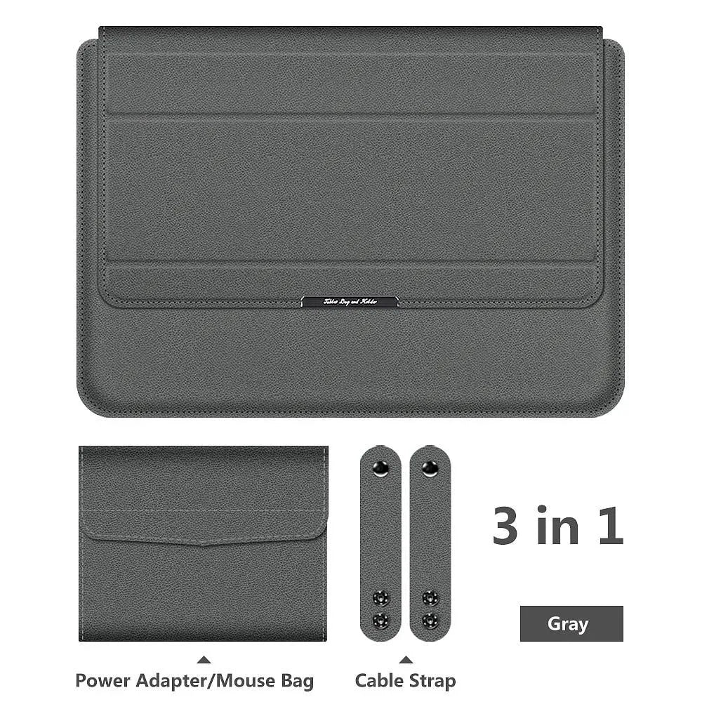 3 in 1 Laptop case & Stand (Leather)