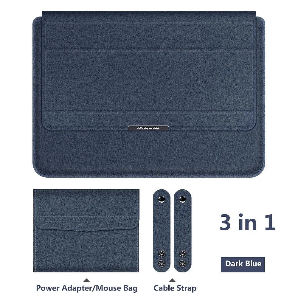 3 in 1 Laptop case & Stand (Leather)