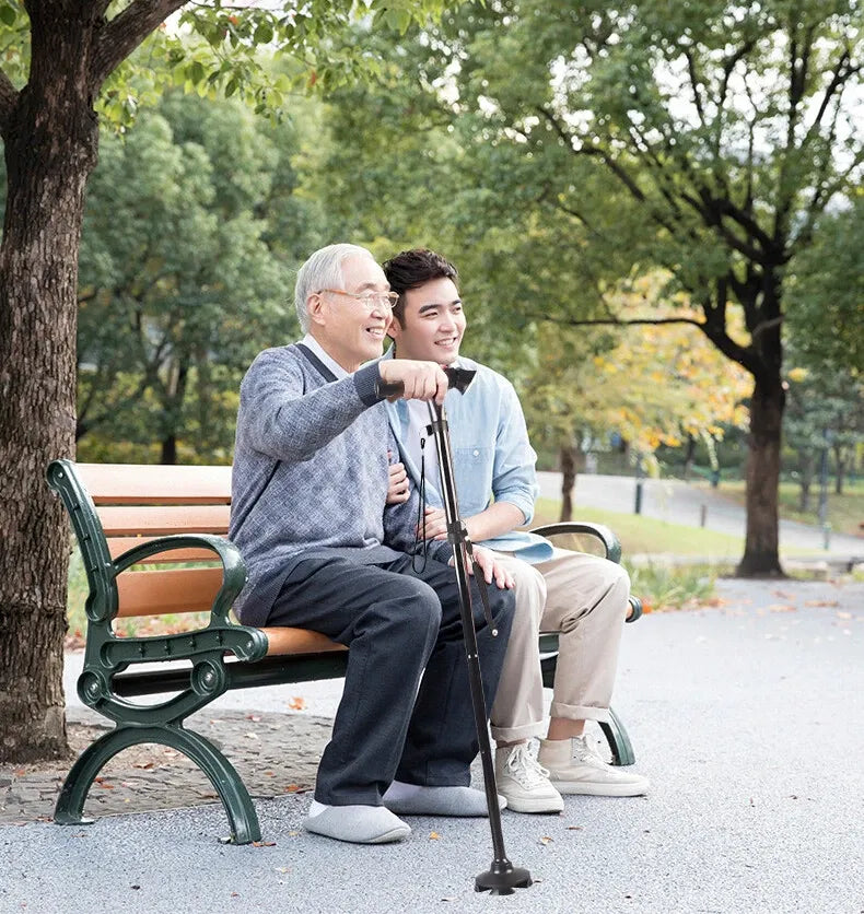 Foldable Walking Stick With LED Light