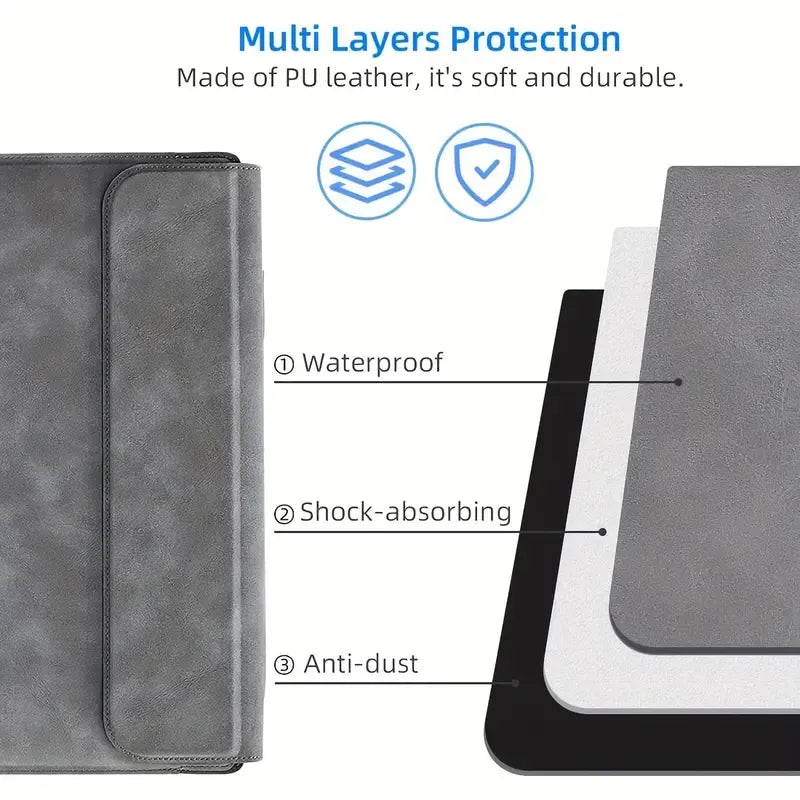 3 in 1 Laptop case & Stand (Leather)