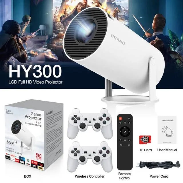 HY300 Projector with Gaming Console