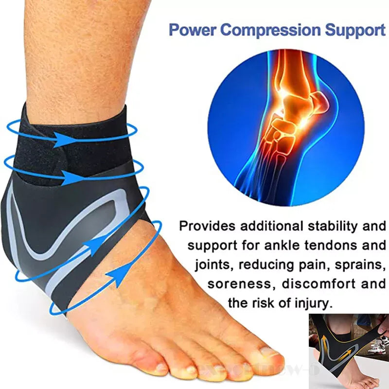 Breathable Elastic Ankle Brace (Left / Right Pair )