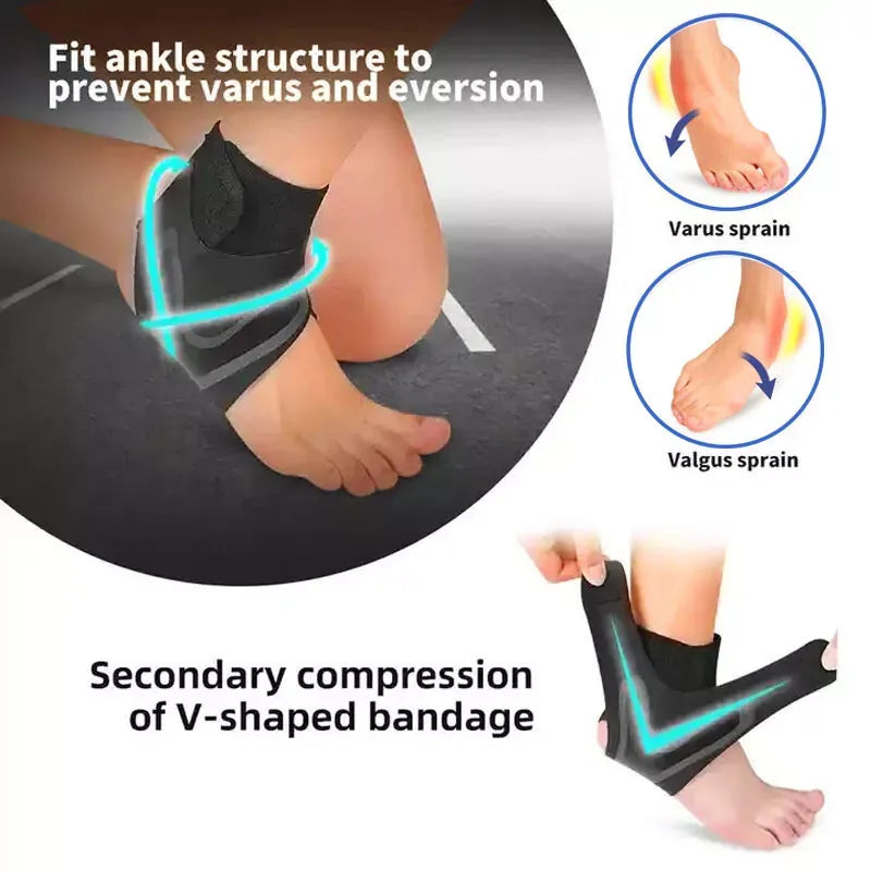 Breathable Elastic Ankle Brace (Left / Right Pair )