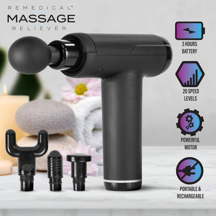 20%OFF MASSAGE GUN FOR INSTANTLY BODY PAIN RELIEF WITH (1 YEAR WARRANTY)